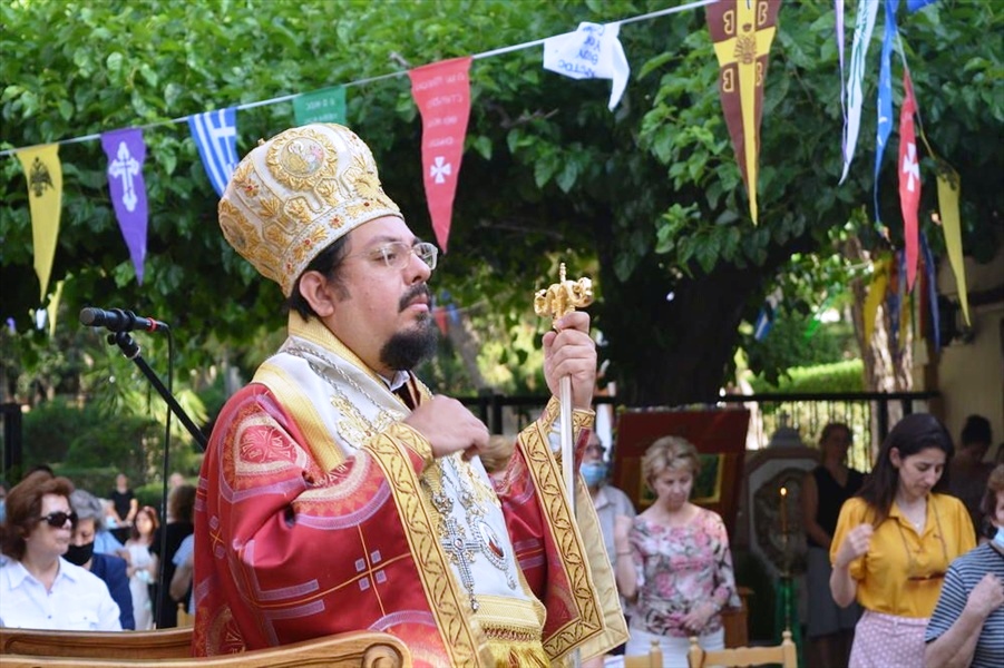 o mitropolitis bouenos aires k iosif ston ag georgio irakleiou attikis gia tin eorti ton ipeiroton agion 003