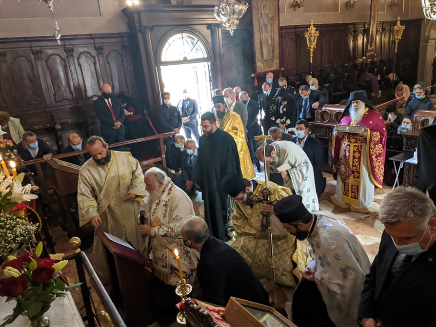 ΕΝΤΟΣ ΤΟΥ ΝΑΟΥ ΤΟΥ ΑΓΙΟΥ ΣΠΥΡΙΔΩΝΟΣ Η ΛΙΤΑΝΕΙΑ ΓΙΑ ΤΟ ΠΡΩΤΟΚΥΡΙΑΚΟ ΣΤΗΝ ΚΕΡΚΥΡΑ 13